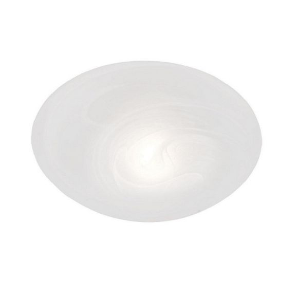 Deckenleuchte Weiß mit Alabasterglas in 2 Größen