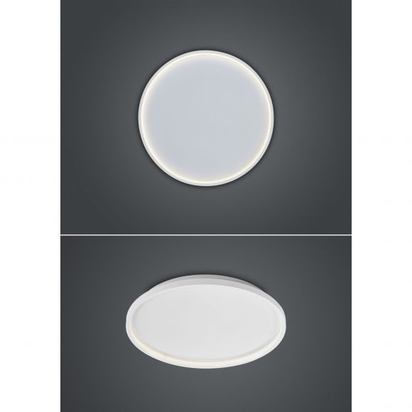 dimmbare runde LED Deckenleuchte mit Fernbedienung Deckenlampe weiss ø 58 cm