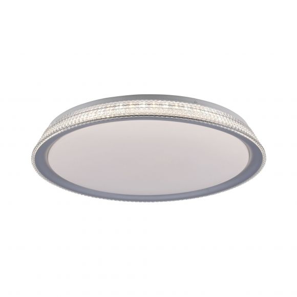dimmbare runde LED Deckenleuchte  matt Deckenlampe silber ø 51 cm