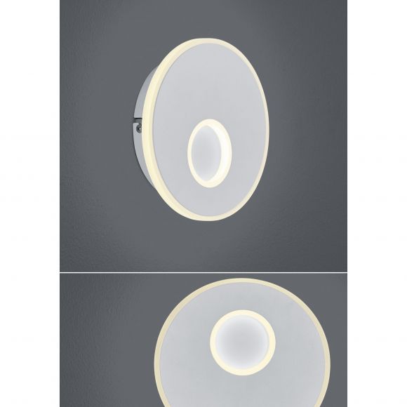 dimmbare runde LED Wandleuchte Wandlampe Weiß ø 18 cm 