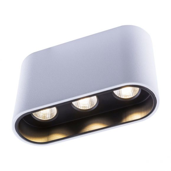 eckige LED Deckenleuchte aus Aluminiumdruckguss rechteckig Deckenlampe weiß schwarz