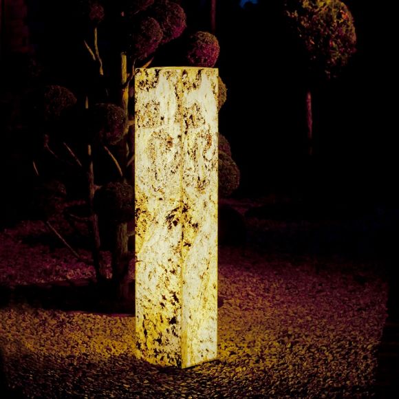 Epstein Säule aus Naturschiefer, 25cm hoch