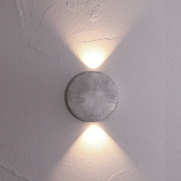 Escale Design LED-Wandleuchte Sun in Blattsilber