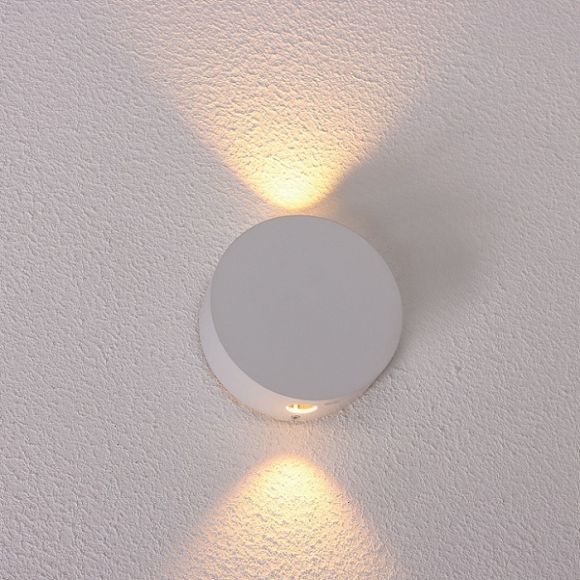 Escale Design LED-Wandleuchte Sun in Weiß