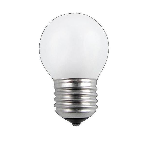Glühlampe Leuchtmittel D45 Tropfen 60 Watt opal weiß  E27