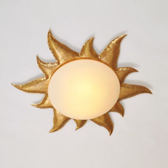 Holländer Deckenleuchte Sonne, gold, 62 cm