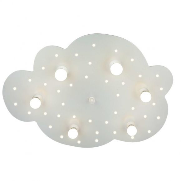 Kinderzimmerleuchte - Wolke weiß mit Schlummerlichtfunktion - 80 cm