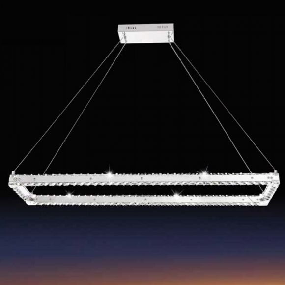 Kristall LED-Pendelleuchte Varazzo 80cm