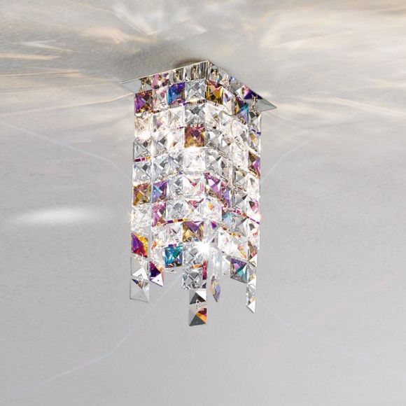 Kristall-Deckenleuchte Prisma Stretta von Kolarz® 12x 12cm