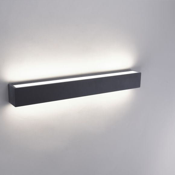 LED Außenwandleuchte, Aluminiumdruckguss, Anthrazit, L= 50cm