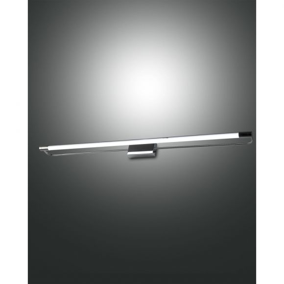 LED Bilderleuchte, Chrom, LED warmweiß, Ausladung 8 cm, Breite 80 cm