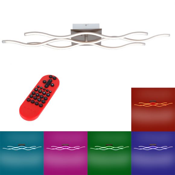 LED Deckenlampe, Fernbedienung, RGB Farbsteuerung