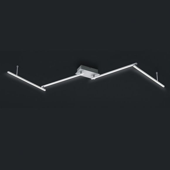 LED Deckenleuchte in Alu-gebürstet - 180 cm - 4-flg 