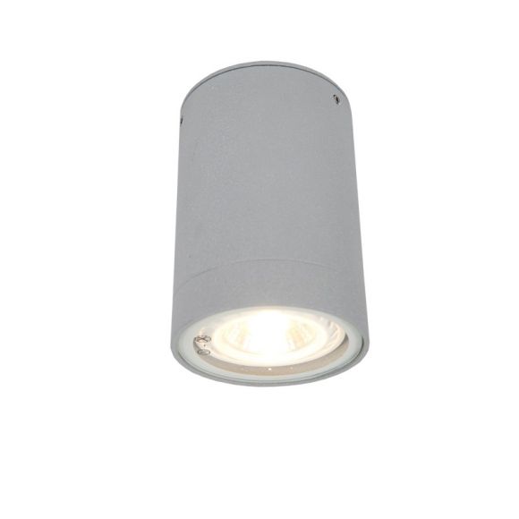 LED Deckenleuchte Außen, Downlight, Aluminium, grau, inkl. 7W LED