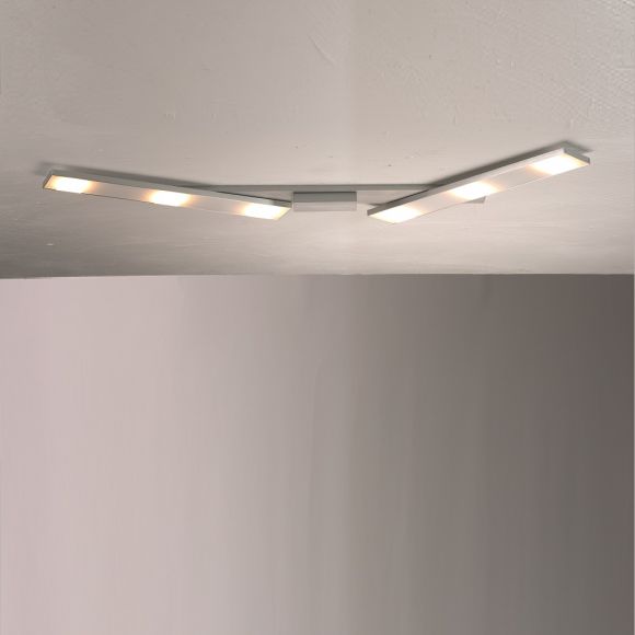 LED Deckenleuchte Slight aus Aluminium 6-flammig 