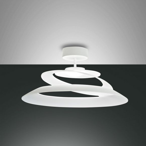 LED Deckenleuchte, weiß, design, rund, weiß, LED warmweiß, dimmfähig