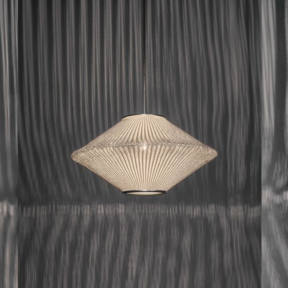LED Designer-Pendelleuchte Ura 1 von Arturo Alvarez Ø 50 cm Weiß