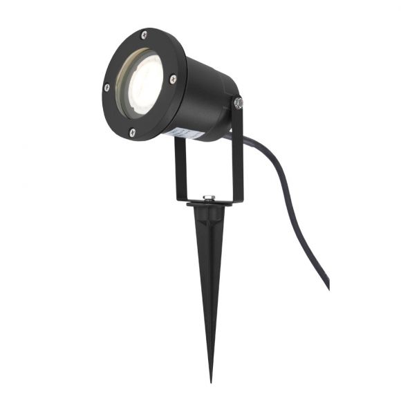 LED Erdspieß-Strahler, verstellbar, Gartenleuchte, inkl. LED, schwarz
