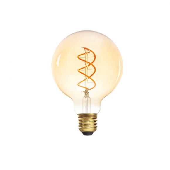 LED Filament Leuchtmittel G95 E27 5 Watt 290lm, bermstein