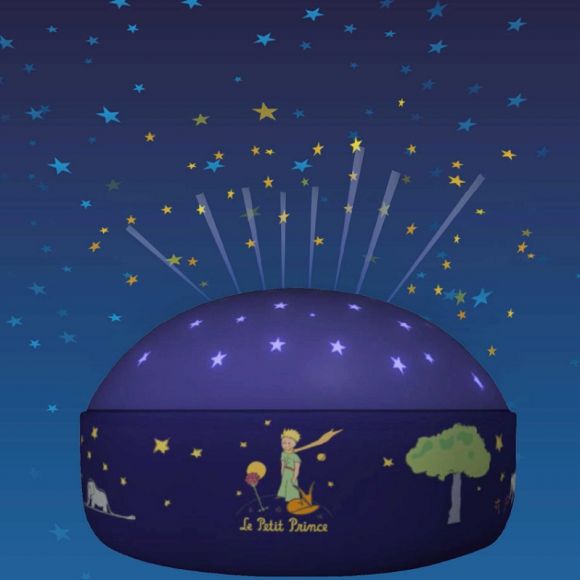 LED Nachtlicht Batteriebetrieben mit Sternenhimmel Projektion Der kleine Prinz - inklusive LED Taschenlampe