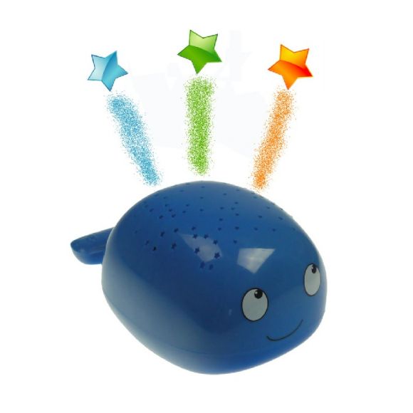 LED Nachtlicht blauer Wal mit Sternenhimmel-Projektion