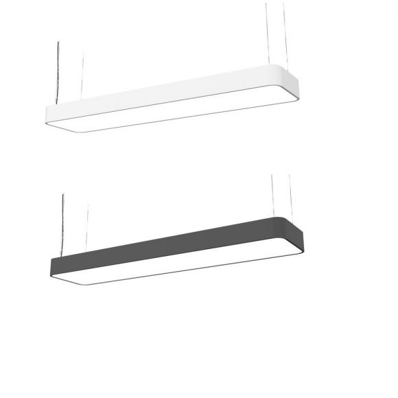 LED Pendelleuchte Soft 90x20 in Weiß oder Graphite