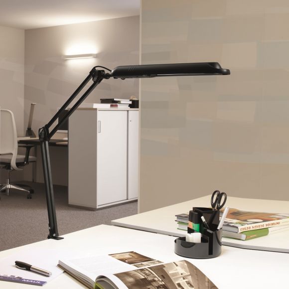 LED Schreibtischleuchte, technisch, LED Tageslicht, Schalter, schwarz