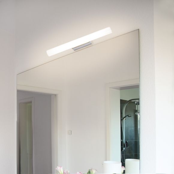 LED Spiegelleuchte, modern, Edelstahl, schlankes Design, inkl. LED