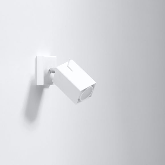 LED Strahler Merida 1  Stahl weiß für Wand oder Decke