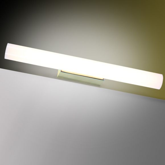 LED Wandleuchte, Spiegellampe, Messing, inkl. LED Linienlampe 7 Watt