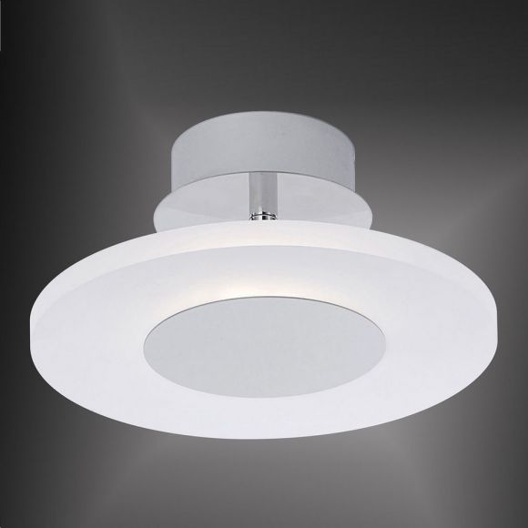 LED-Deckenleuchte Acrylglas satiniert, Ø25cm, rund