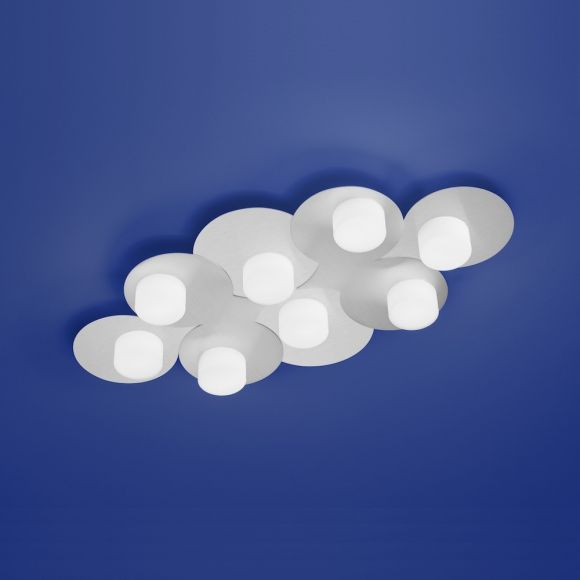 LED-Deckenleuchte Cloud Nickel-matt von B-Leuchten