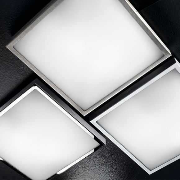LED-Deckenleuchte 30 x 30 cm, LED neutralweiß, Weiß