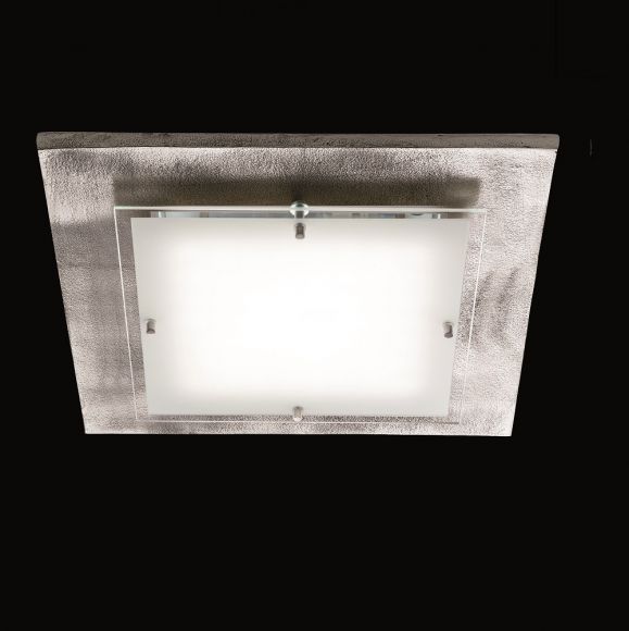 LED-Deckenleuchte mit 21,7W LED - Decor-Blende Nickel antik