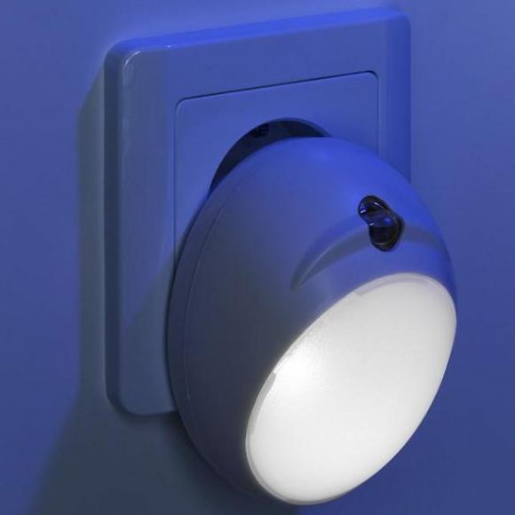LED-Orientierungslicht, Nachtlicht mit Dämmerungssensor, Kunststoff