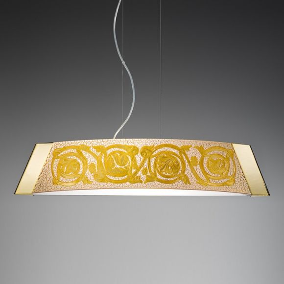 LED-Pendelleuchte Romanesque Barca 24 Karat Gold - 70 cm