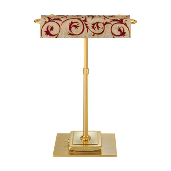 LED-Schreibtischleuchte Bankers, Dekor Toscana Gold Red, ausrichtbar