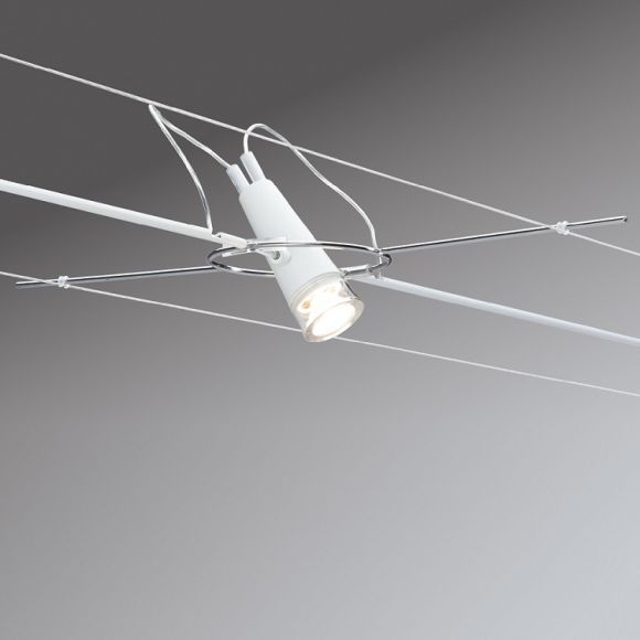 LED-Spotkopf - Zubehör für Komplett-Seilsystem - Weiß - 1 x LED 3 Watt
