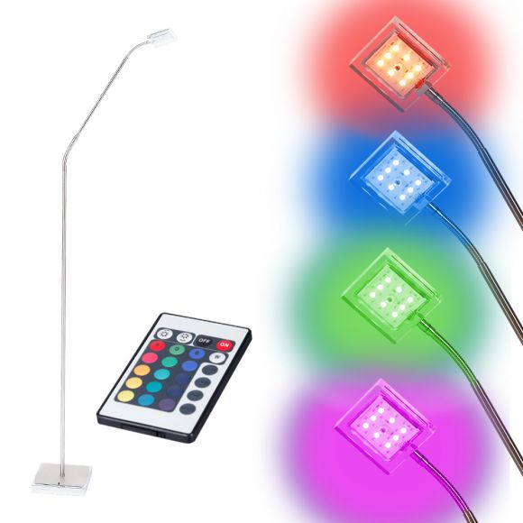 LED-Stehleuchte mit RGB-Farbwechsler 