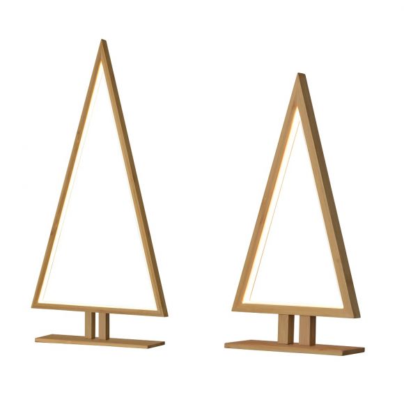 LED-Tischleuchte Pinewood aus Bambus, zwei Größen