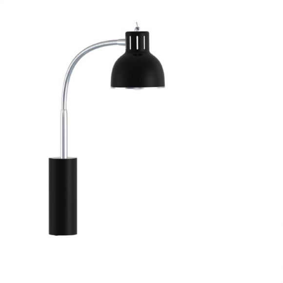 LED-Wandleuchte, schwarz, warmweiß, flexibler Gelenkarm, Kippschalter
