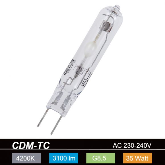 Metallhalogendampflampe CDM-TC 35W/942 einseitig gesockelt, G8,5