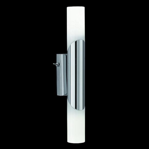 Moderne Energiespar Wand- oder Spiegelleuchte für Ihr Badezimmer  - in Chrom + LED Leuchtmittel 3er Pack 