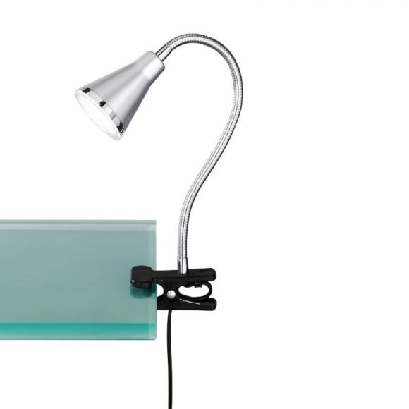 Moderne LED-Schreibtischleuchte aus Kunststoff - inklusive LEDs - in titan