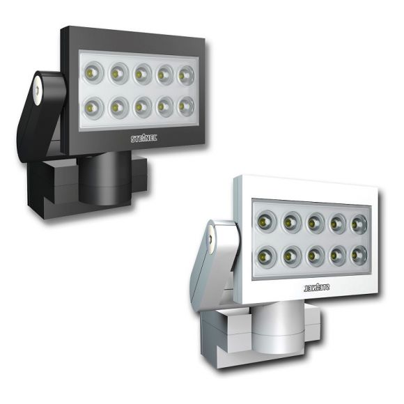 Moderner LED-Außenwandstrahler aus Aluminium - inklusive LEDs - erhältlich in zwei Farben