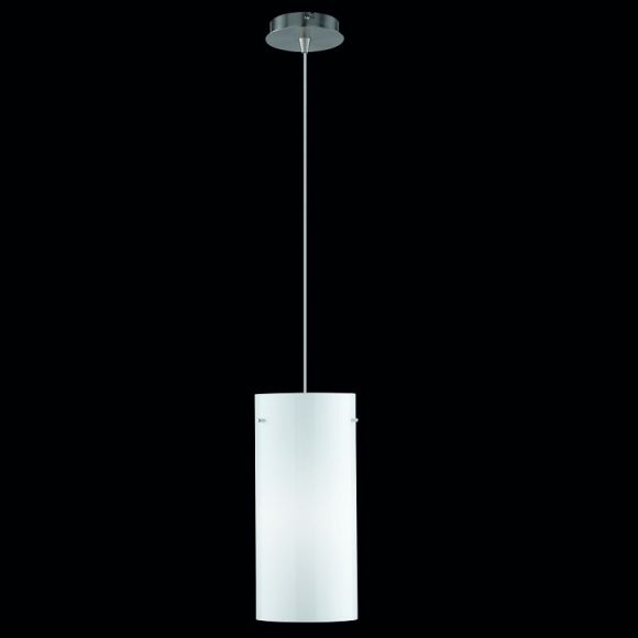 Pendelleuchte Rondo, Opalglas, LED geeignet, zeitlos, Glashöhe 33 cm 