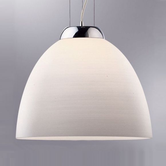 Pendelleuchte, modern, D= 40 cm, E27, LED geeignet, Design, weiß