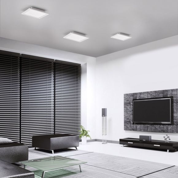 quadratisches LED-Panel mit CCT, 30x30cm o. 45x45cm o. 62x62cm