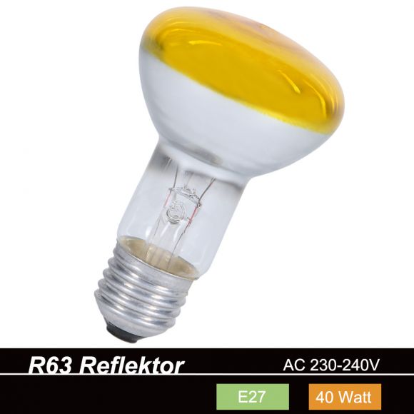 R63 Reflektor 40W E27  in verschiedenen Farben 