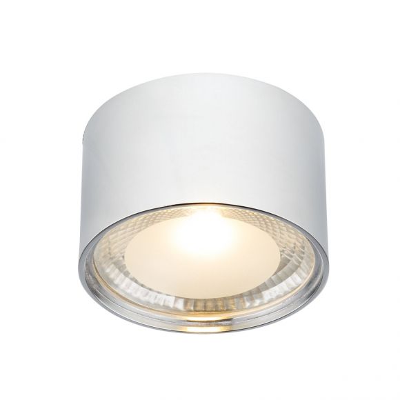 runde LED Deckenleuchte aus Glas satiniert Aufbauleuchte Deckenlampe klar ø 113 cm